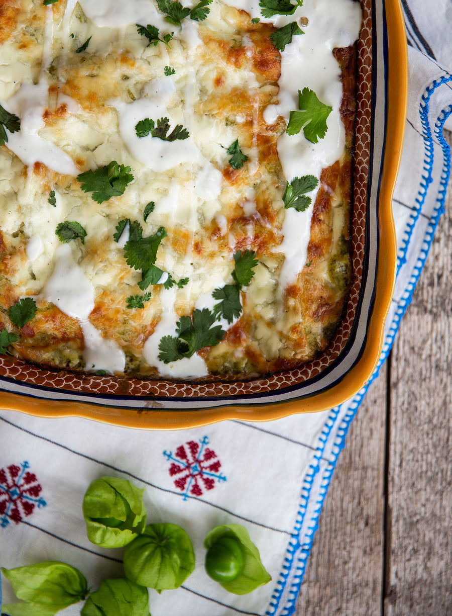 Back to School, Back on the Blog, and Back to Basics with Enchiladas Verdes
