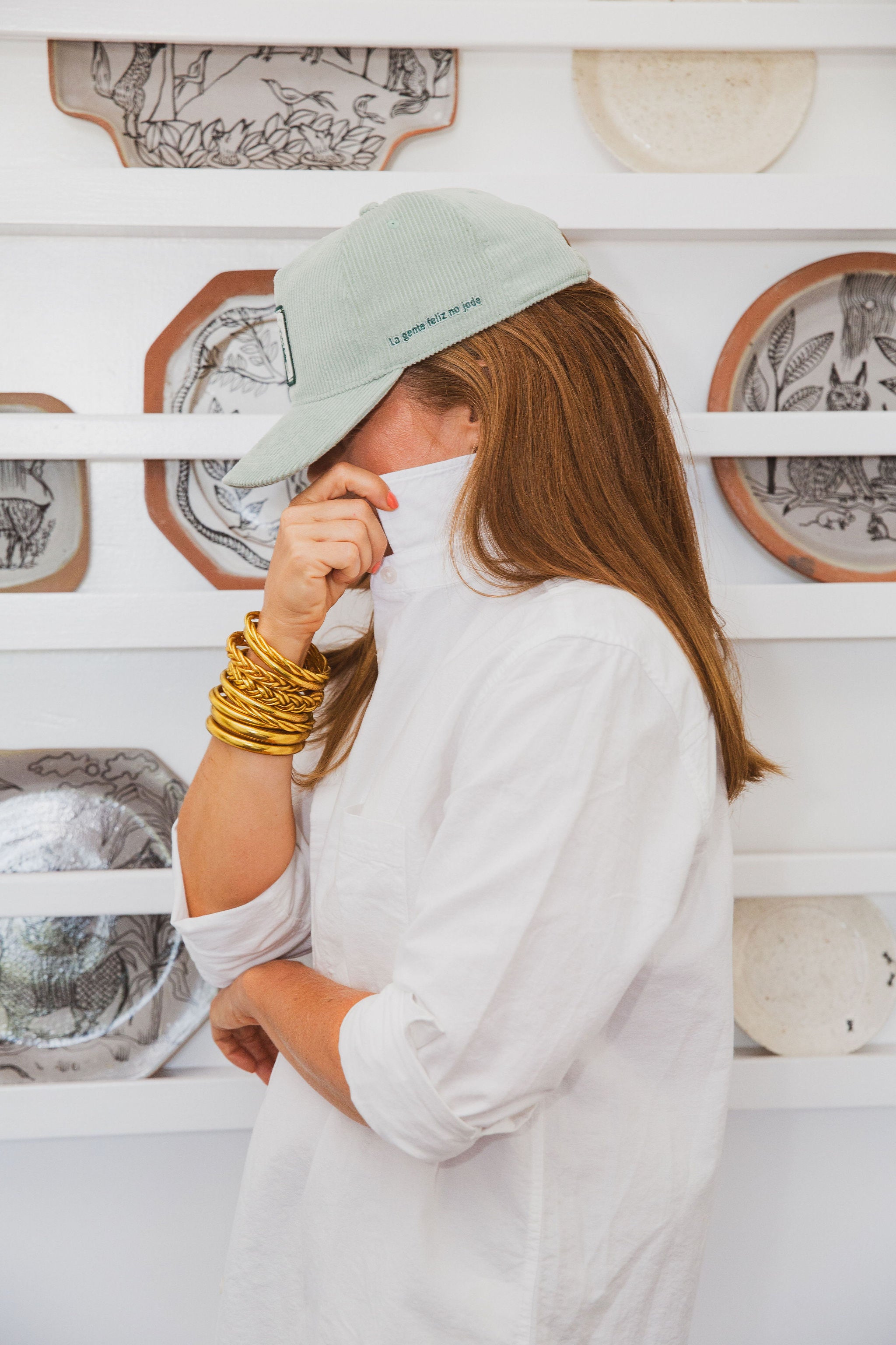 La Gente Feliz No Jode Hat (Celery Green)