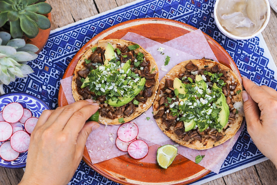 Grilled Steak and Cheese Tostadas