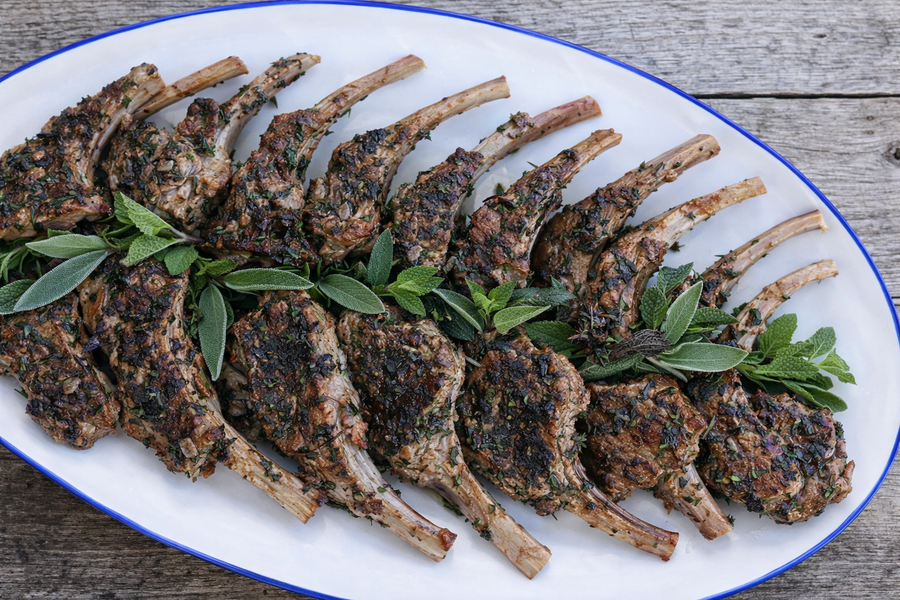 Apple-Mint Lamb Chops Casa Marcela Easter Dish