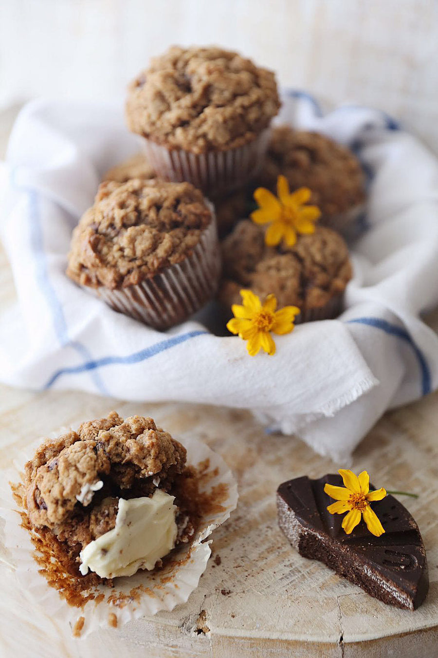 Mexican Chocolate Banana Muffins