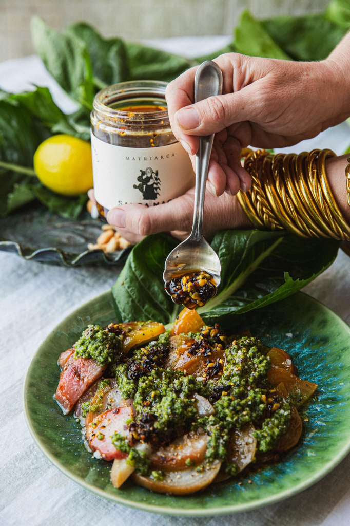 Dandelion Greens and Pepita Pesto