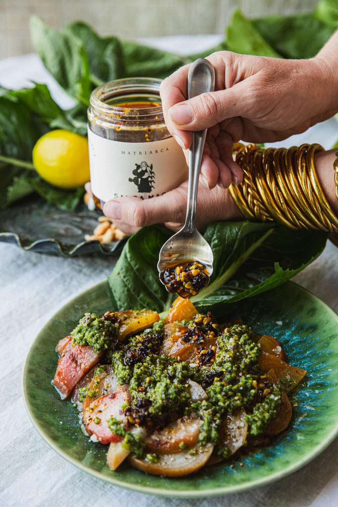 Dandelion Greens and Pepita Pesto