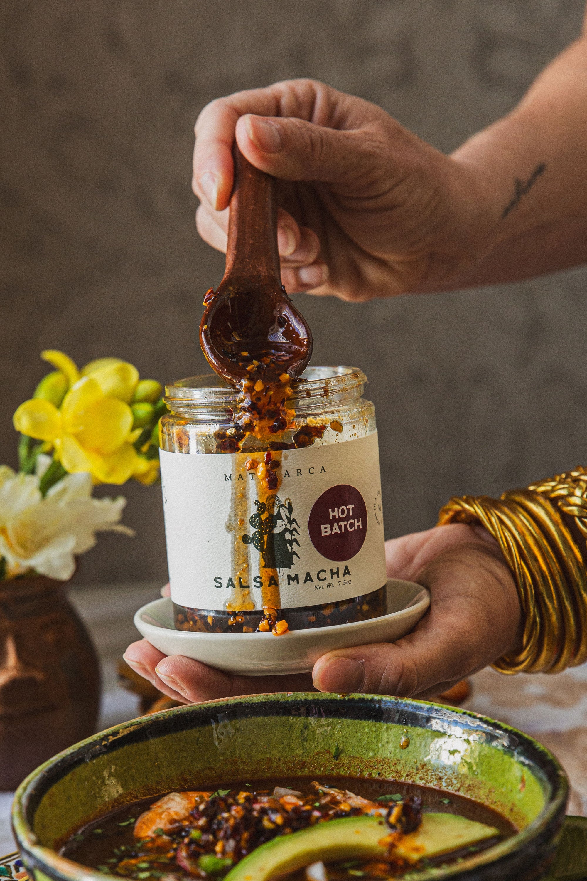 Salsa Macha Hot Batch with Pistachios & Morita Chiles