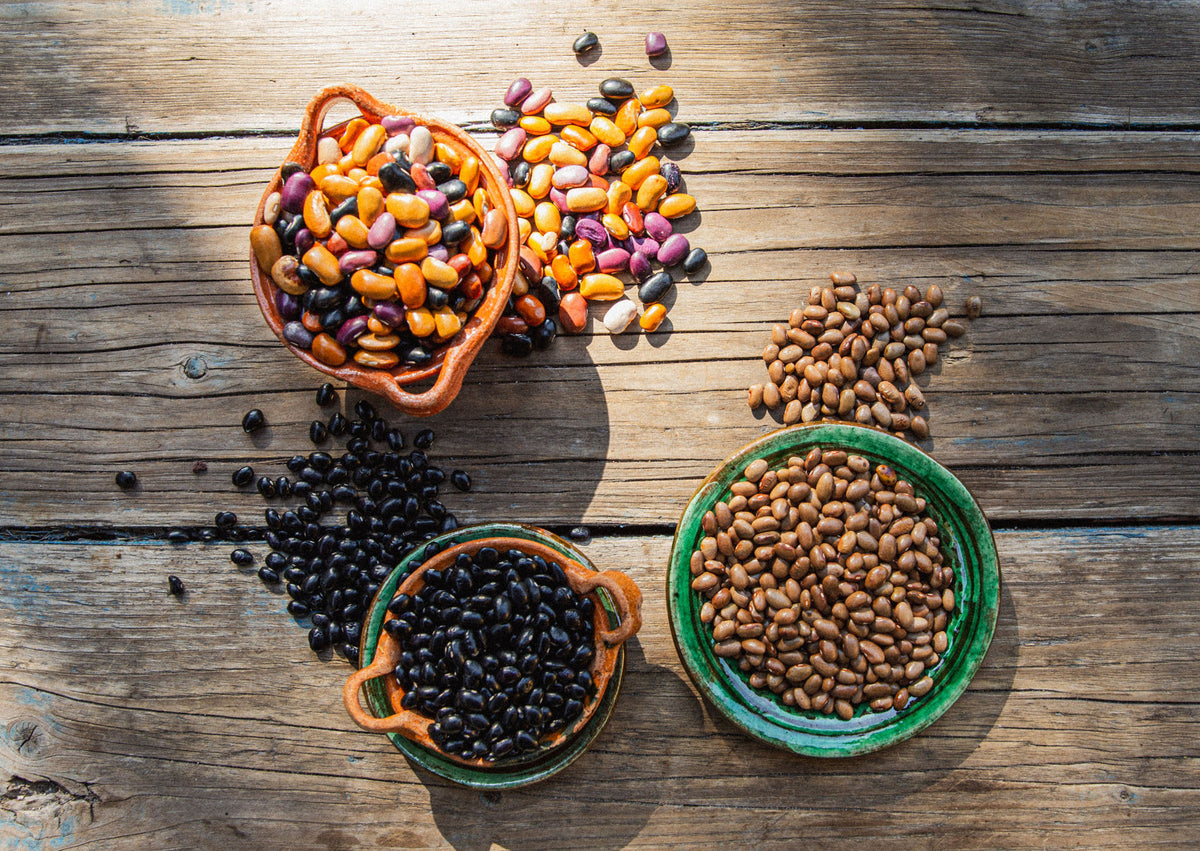 Trio of Heirloom Beans - BAYO•AYOCOTE•NEGRO