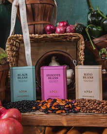 Trio of Heirloom Beans - BAYO•AYOCOTE•NEGRO