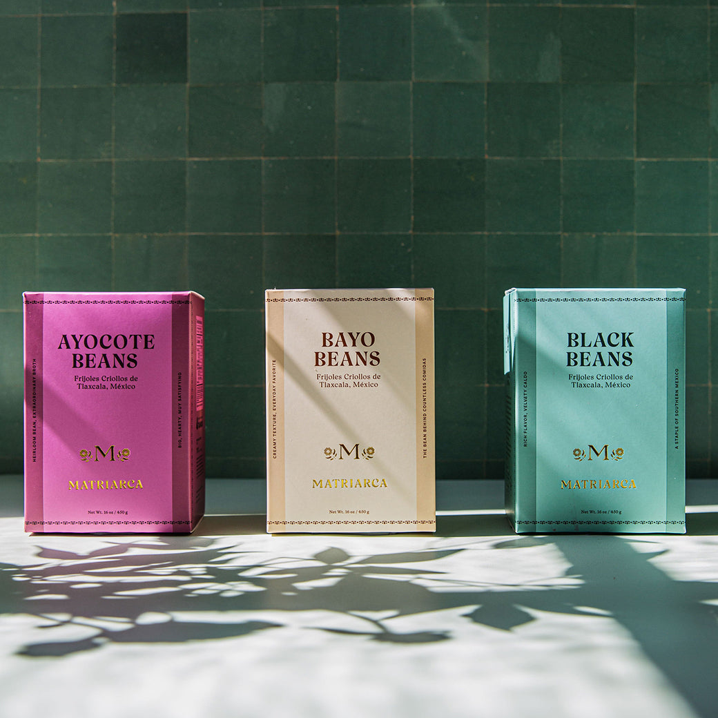 Trio of Heirloom Beans - BAYO•AYOCOTE•NEGRO